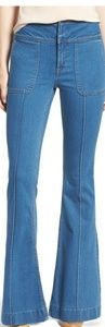 Olivia Palermo High Rise Flare Jeans